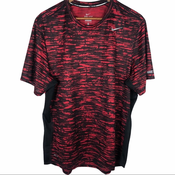 Nike Other - Nike Running Dri-Fit Black/Red Size Large Shirt